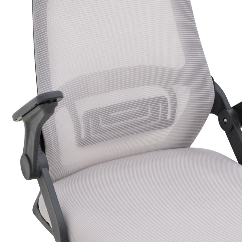 Office chair Reji fabric mesh grey-beige and black frame 58x60x89-99cm