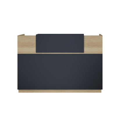 Reception Lotus in oak - dark grey color 140x70x110cm