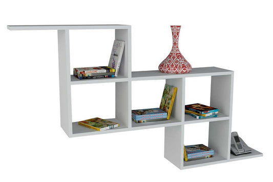 Wall Shelf PWF-0077 pakoworld white 147x22x82cm