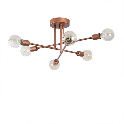 Ceiling light PWL-0102 pakoworld Ε27 in cooper matte color D64x30cm