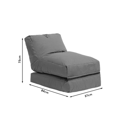 Bean bag armchair-bed Dreamy pakoworld waterproof gray