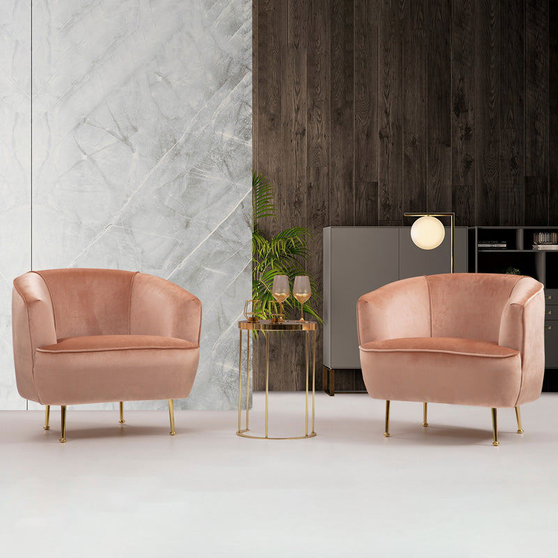 Armchair PWF-0568 pakoworld velvet pink 83x72x75cm