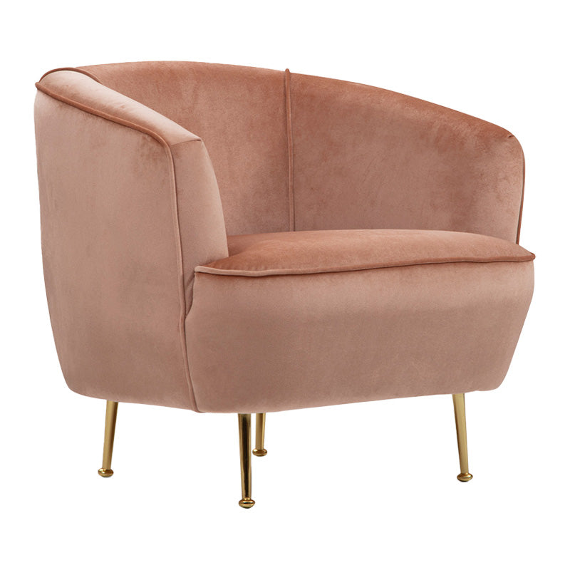 Armchair PWF-0568 pakoworld velvet pink 83x72x75cm