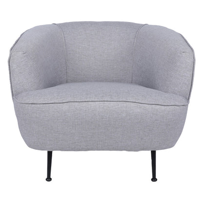 Armchair PWF-0568 pakoworld fabric gray 83x72x75cm