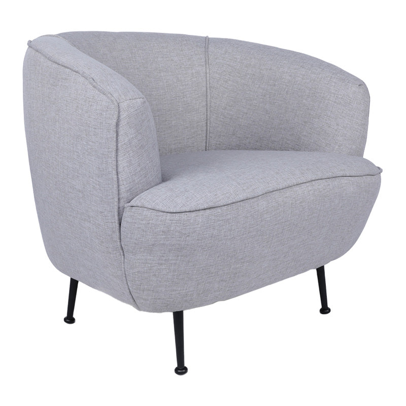 Armchair PWF-0568 pakoworld fabric gray 83x72x75cm