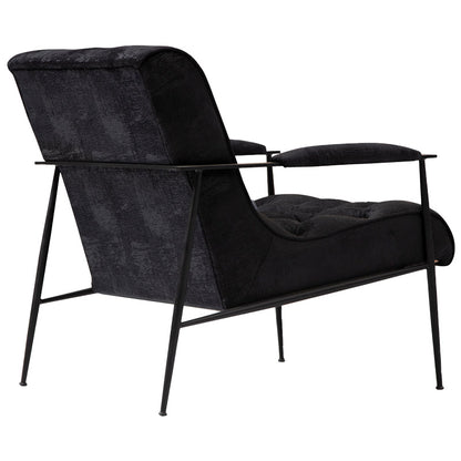 Armchair PWF-0582 pakoworld fabric black 75x80x85cm