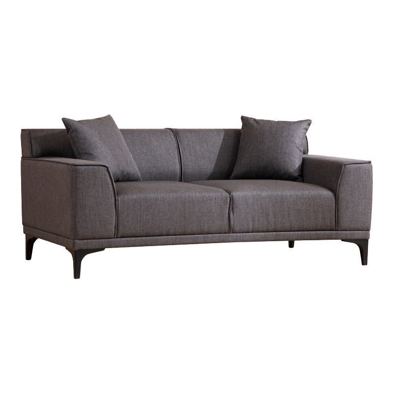 2 seater sofa PWF-0566 pakoworld fabric anthracite 163x69x86cm