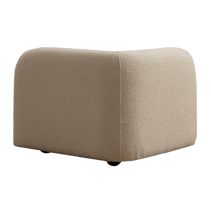 Armchair Tranquil pakoworld fabric boucle cream 90x90x74cm