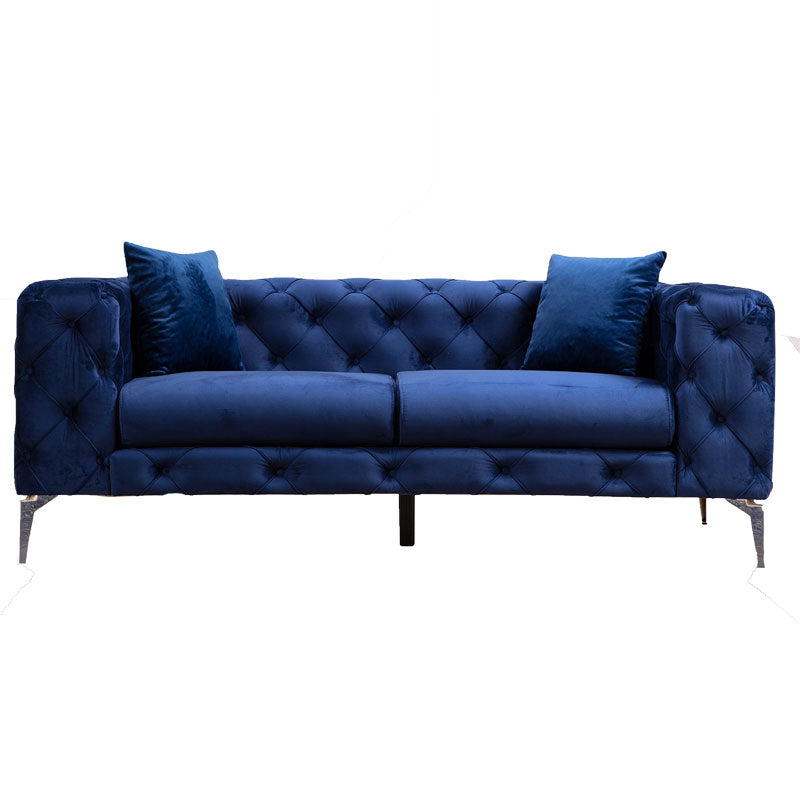 2 seater sofa PWF-0579 pakoworld fabric blue 197x90x73cm