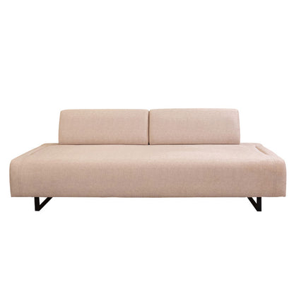 Sofa bed PWF-0595 pakoworld 3 seater fabric beige 220x90x80cm