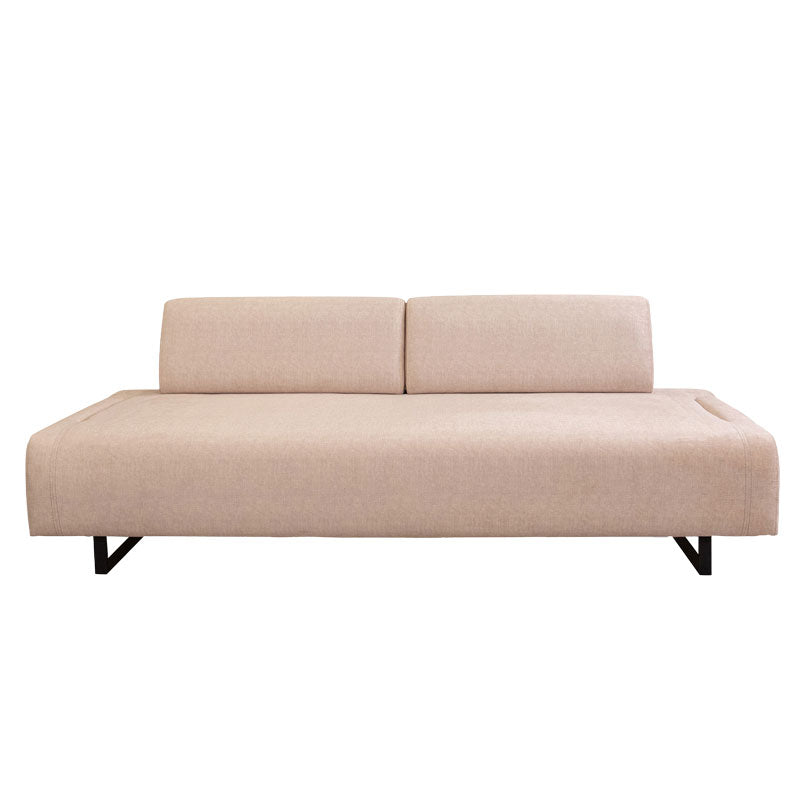 3 seater sofa with side table PWF-0595 pakoworld fabric beige 220x90x80cm