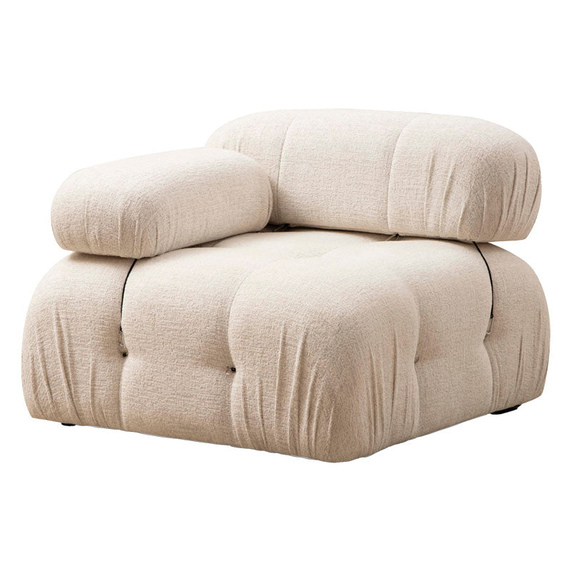 3-seater sofa Divine with fabric in cream color 288x95x75cm