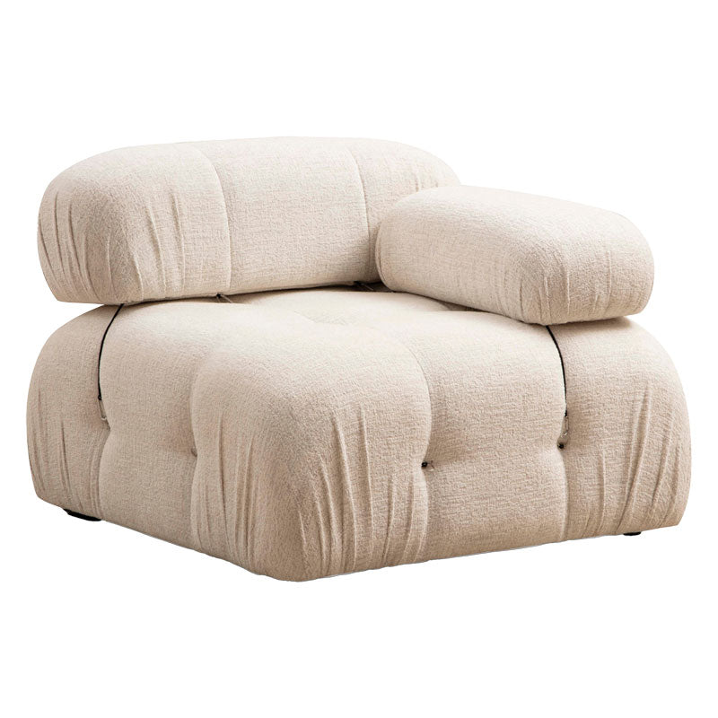 3-seater sofa Divine with fabric in cream color 288x95x75cm