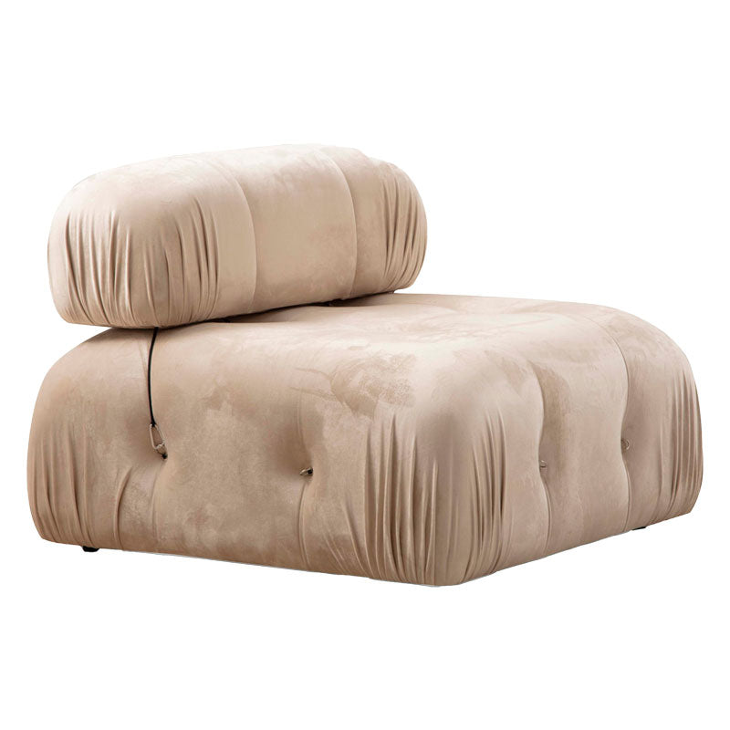 3-seater sofa Divine velvet in dark cream color 288x95x75cm