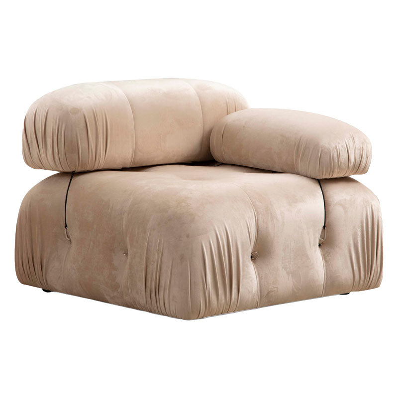 3-seater sofa Divine velvet in dark cream color 288x95x75cm