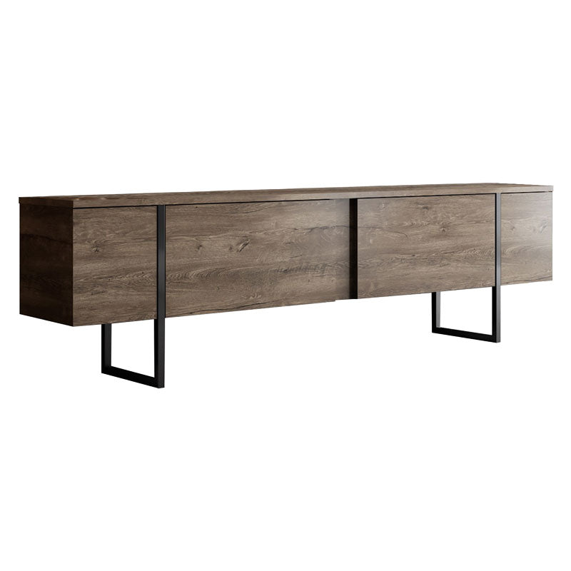 TV stand PWF-0626 pakoworld walnut-black color 180x30x50cm