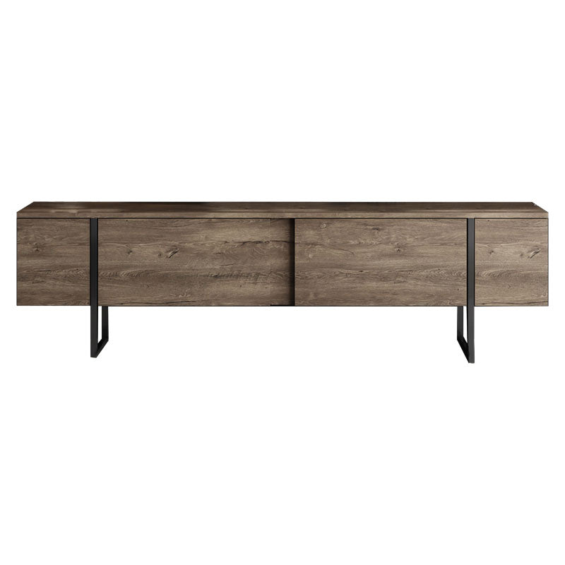 TV stand PWF-0626 pakoworld walnut-black color 180x30x50cm