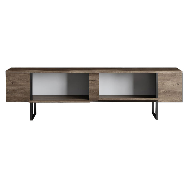 TV stand PWF-0626 pakoworld walnut-black color 180x30x50cm