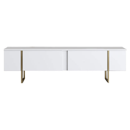 TV stand PWF-0626 pakoworld color white-gold 180x30x50cm