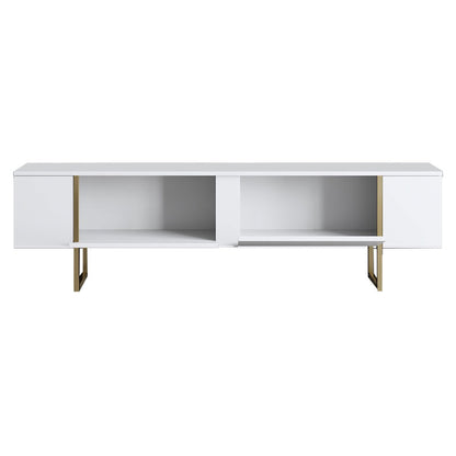 TV stand PWF-0626 pakoworld color white-gold 180x30x50cm