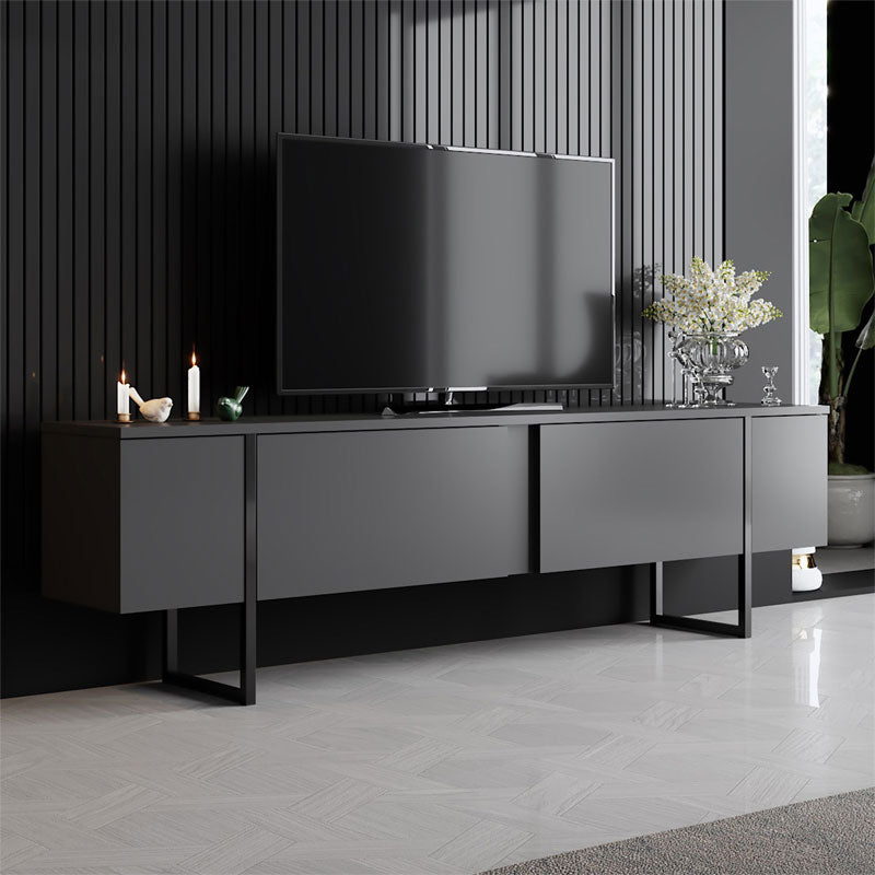 TV stand PWF-0626 pakoworld anthracite-black color 180x30x50cm