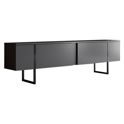 TV stand PWF-0626 pakoworld anthracite-black color 180x30x50cm