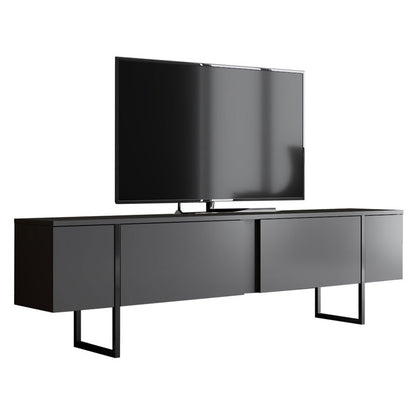 TV stand PWF-0626 pakoworld anthracite-black color 180x30x50cm