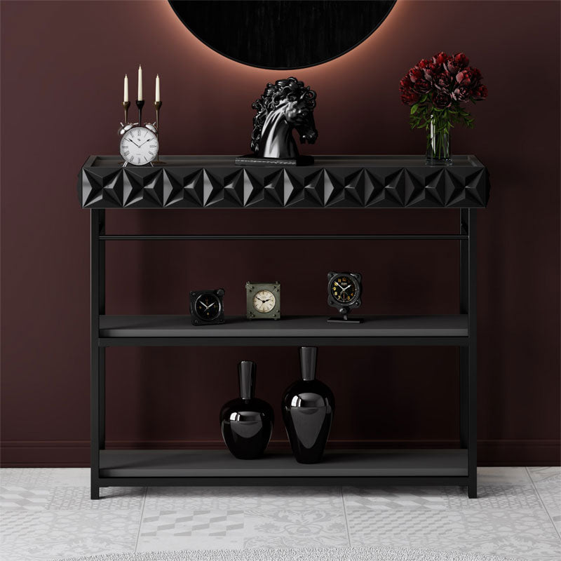 Sideboard PWF-0629 pakoworld antracite-black color 102x32x83cm