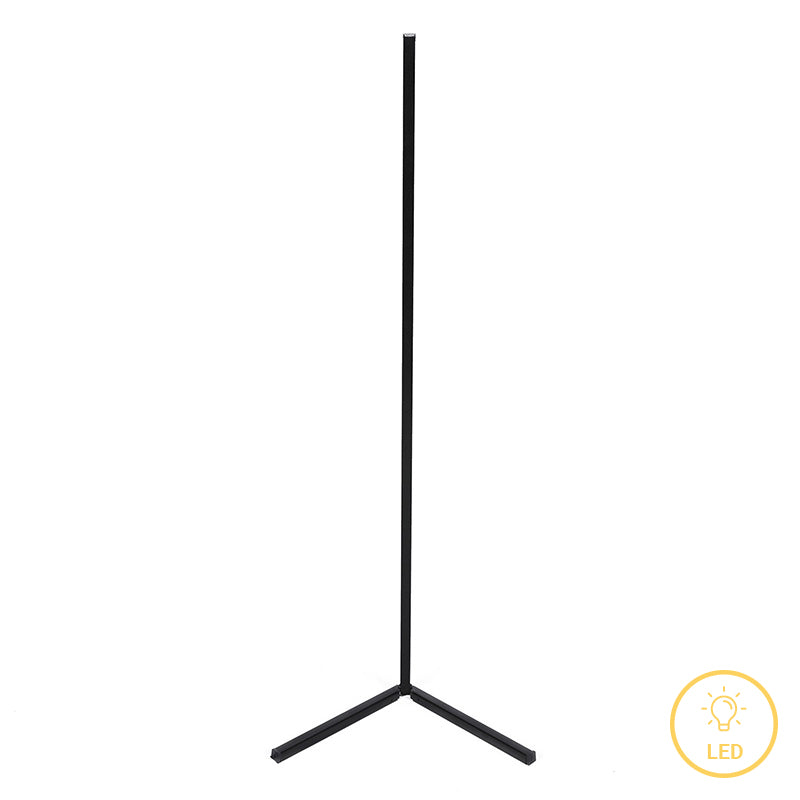 Floor lamp Esthetic  pakoworld LED black 30x2x130cm