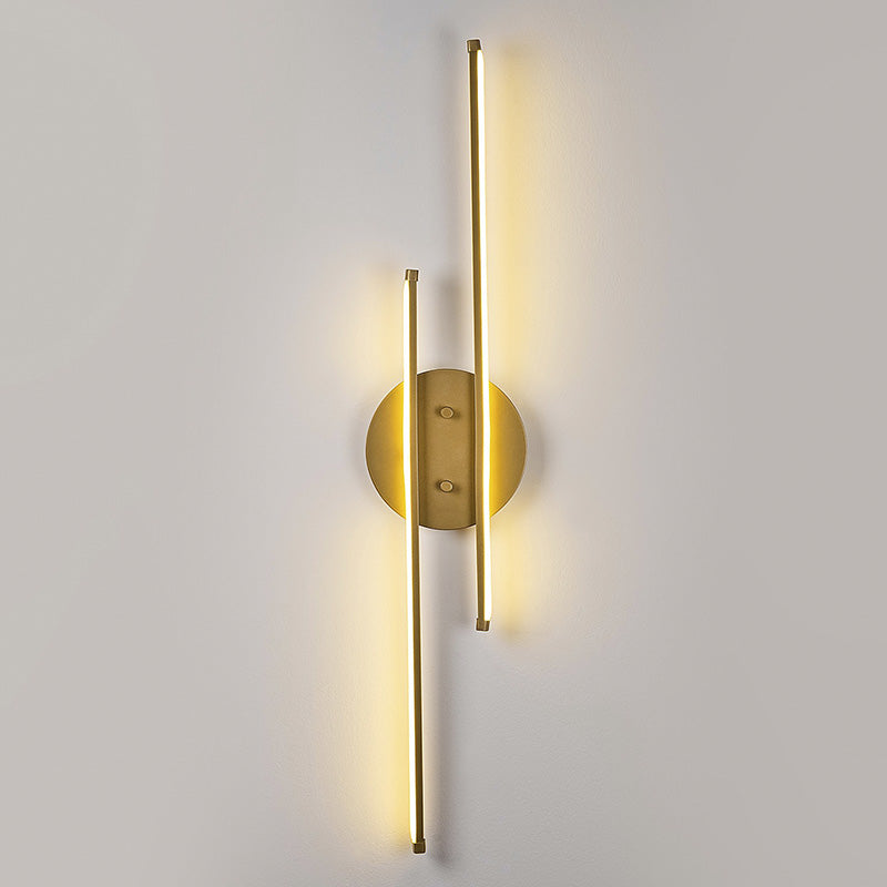 Wall light Expedition pakoworld LED 16W golden 17x5x86cm