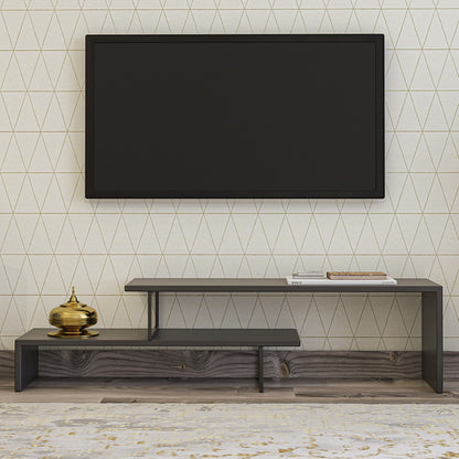 Tv stand Ferocity pakoworld in colour anthracite 120x30x45cm