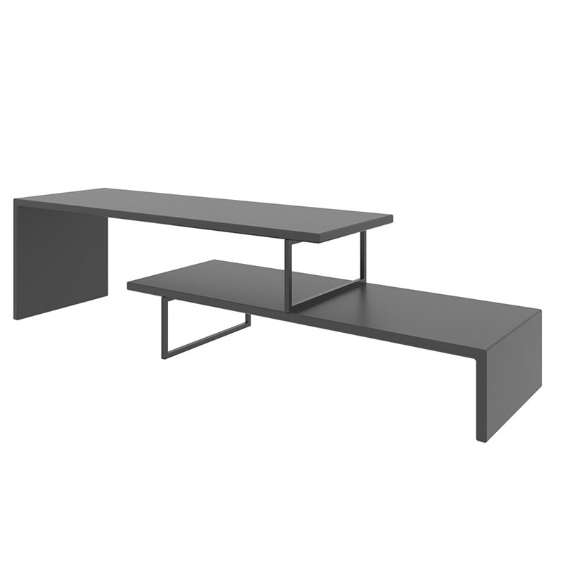 Tv stand Ferocity pakoworld in colour anthracite 120x30x45cm