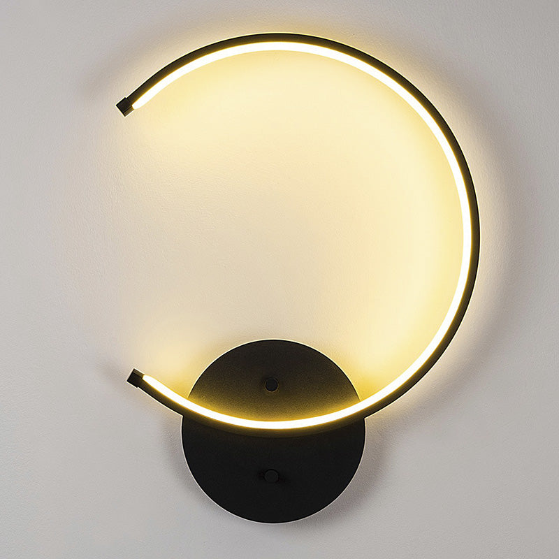 Wall light La luna pakoworld LED 12W black 33x6x46cm