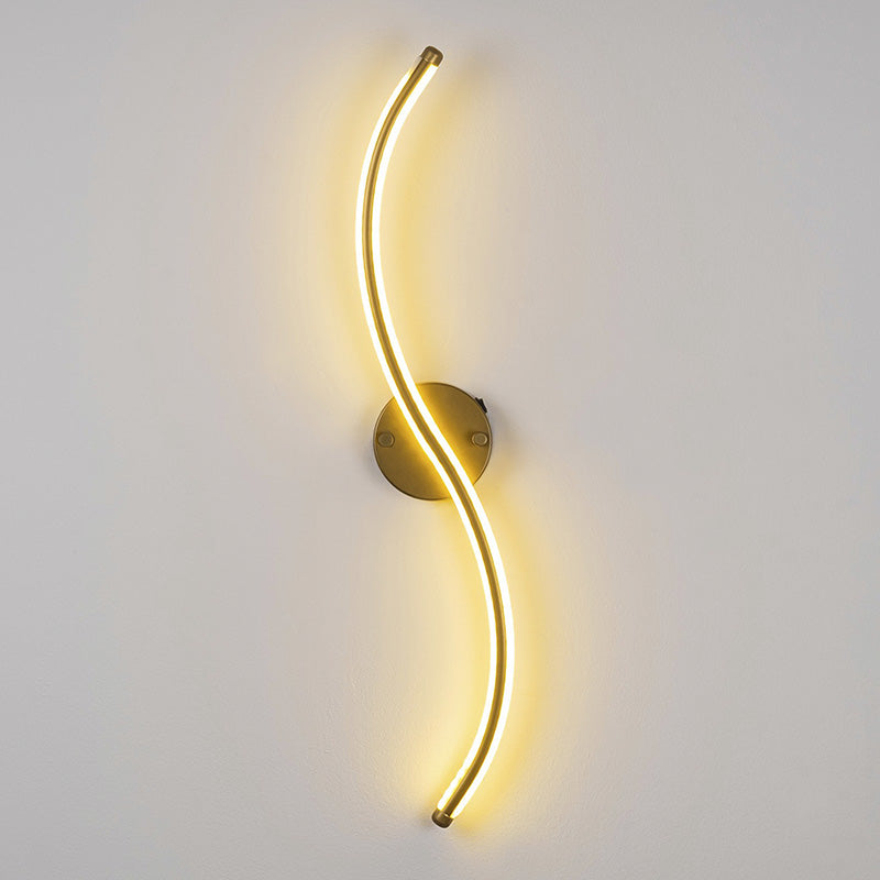 Wall light Le onde pakoworld LED 16W golden 10x5x67cm