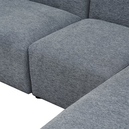 Corner sofa Lindena pakoworld left corner anthracite fabric 296x158x72cm