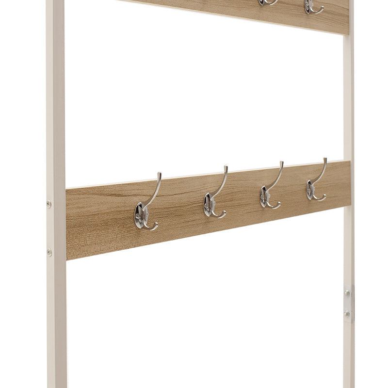 Entrance unit Ralph pakoworld MDF in white-oak color 80x40x170cm