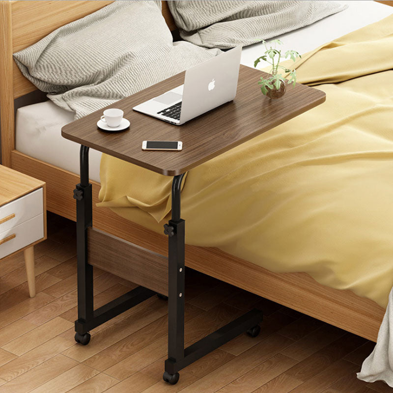 Side table Talf on wheels in black-walnut color 60x40x62-88cm