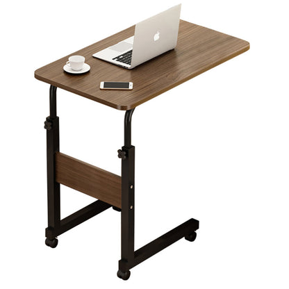 Side table Talf on wheels in black-walnut color 60x40x62-88cm