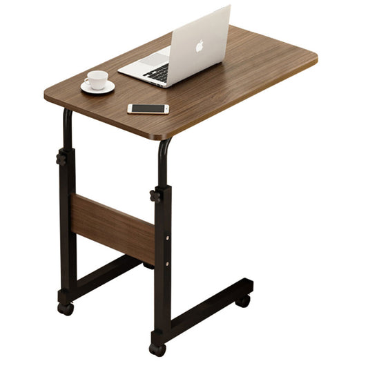 Side table Talf on wheels in black-walnut color 60x40x62-88cm