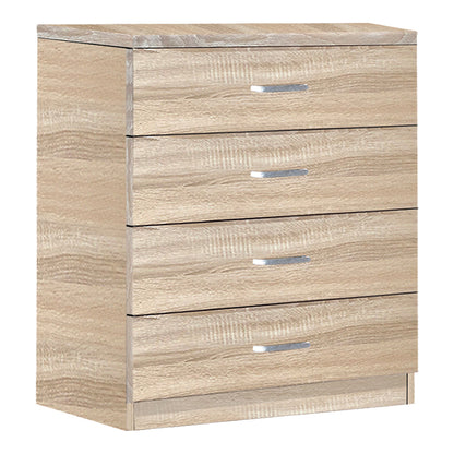 Chest of 4 drawers Killian pakoworld sonoma 80x40x80cm