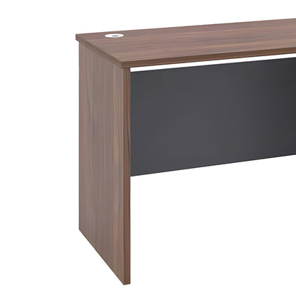 Work desk Cassius dark grey-walnut 120x60x75cm