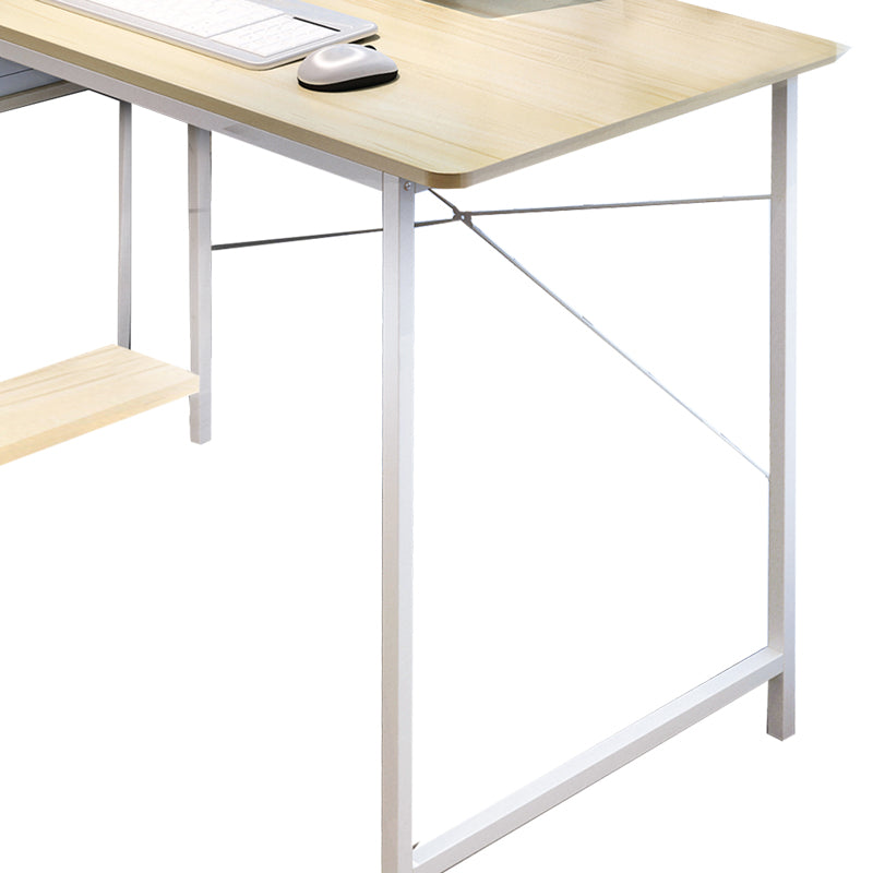 Work desk Adrian pakoworld melamine dark natural-white 120x64x120cm