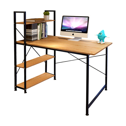 Work desk Adrian pakoworld melamine dark oak-black 120x64x120cm