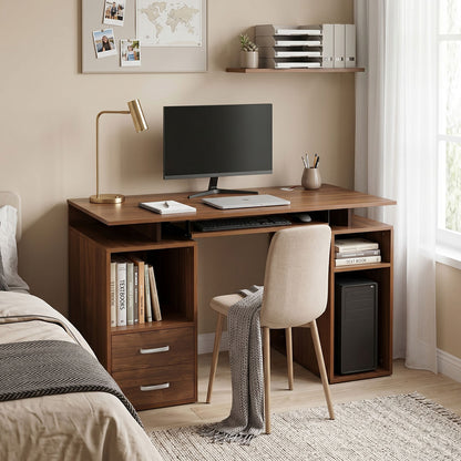Computer desk Liberion walnut 120x55x76cm