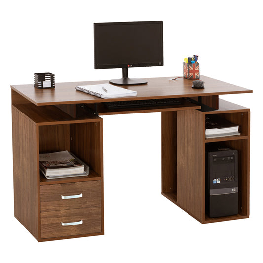 Computer desk Liberion pakoworld walnut 120x55x76cm