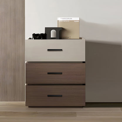 Sonlen pakoworld melamine and mdf bedside table in walnut-beige shade 60x40x66cm