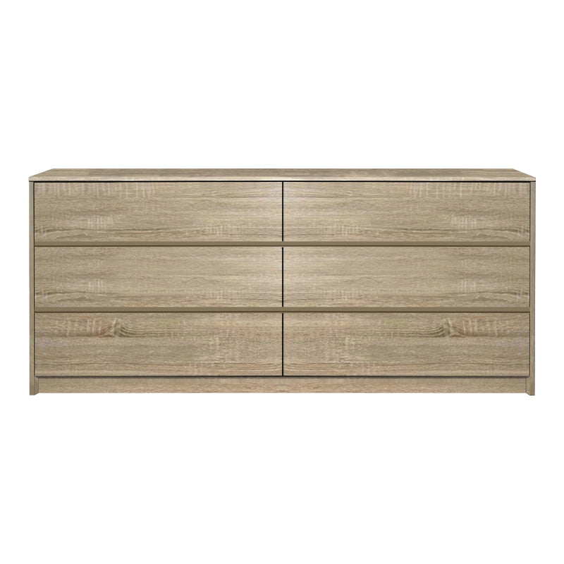 Kuanger pakoworld mdf chest of drawers in natural shade 120x40x70cm