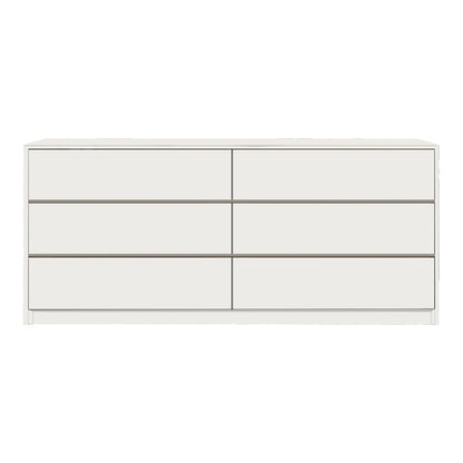 Kuanger pakoworld mdf chest of drawers in white shade 120x40x70cm