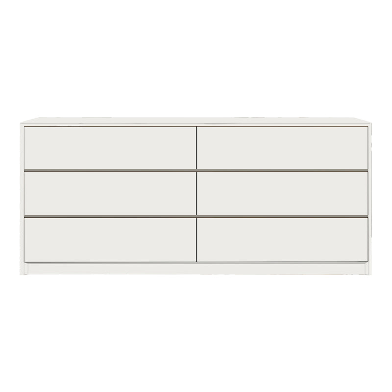 Kuanger pakoworld mdf chest of drawers in white shade 120x40x70cm