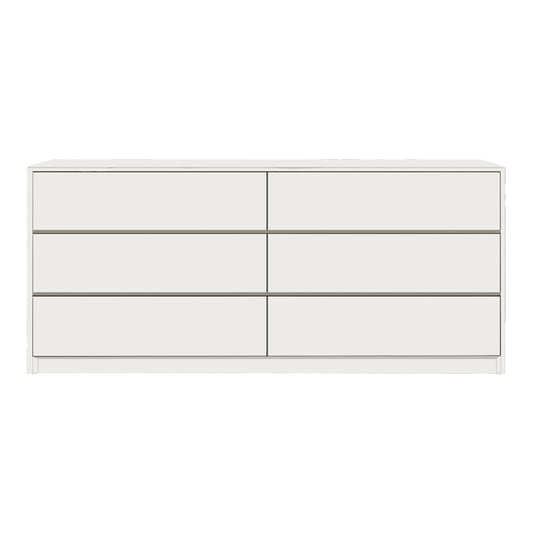 Kuanger pakoworld mdf chest of drawers in white shade 120x40x70cm